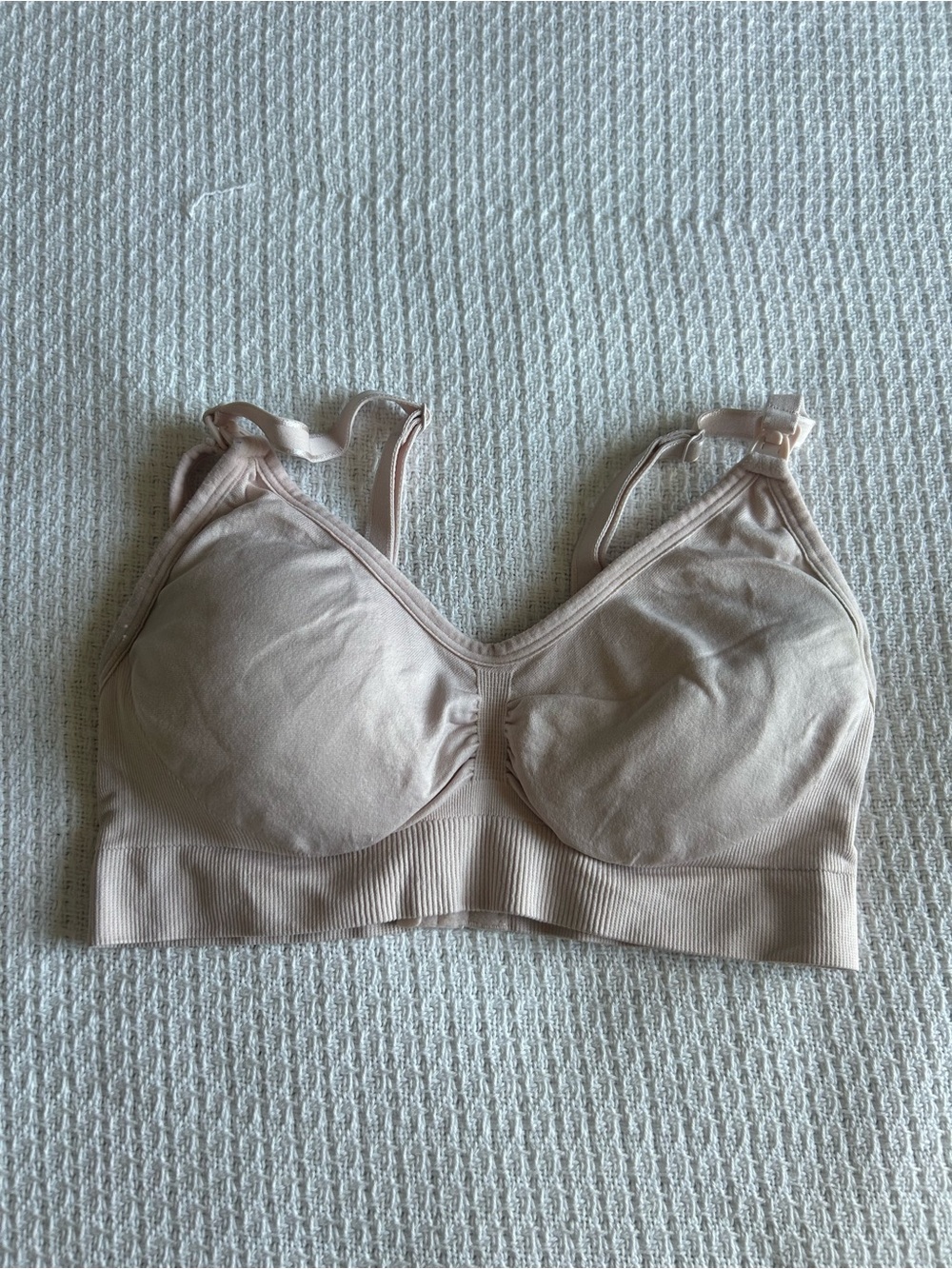 Motherhood Maternity Light Nude Wireless Nursing Bra